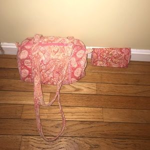 Vera Bradley purse and matching wallet